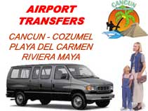 cancun airport shuttle transfers rates maya