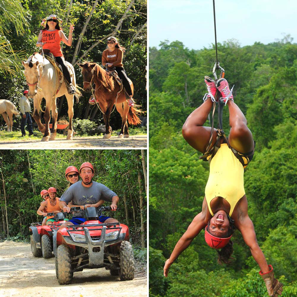 ATV, Zip Lines and Horseback Combo