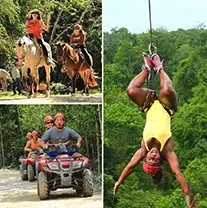 ATV, Zip Lines and Horseback Combo