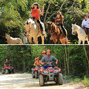 ATV, Zip Lines and Horseback Combo
