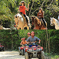 ATV, Zip Lines and Horseback Combo