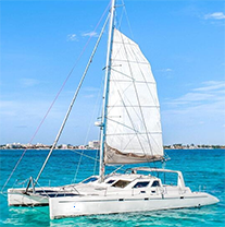 Catamaran Sailing Cancun Mexico