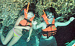 Snorkeling at Chaak Tun Caverns