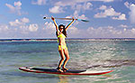 Paddle Boarding Mahahual Mexico