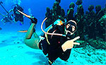 Scuba Diving at Underwater Museum Cancun