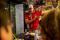 Mexican Wrestler in Taco Tour Cancun