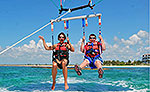 Parasailing in Riviera Maya