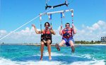 Parasailing in the Riviera Maya