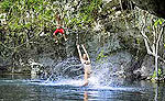 Playa del Carmen Zip Line into a Cenote