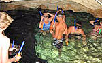 Snorkeling in a Cenote